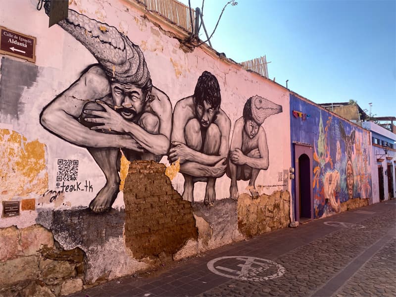 Oaxaca City Street Art - Jalatlaco