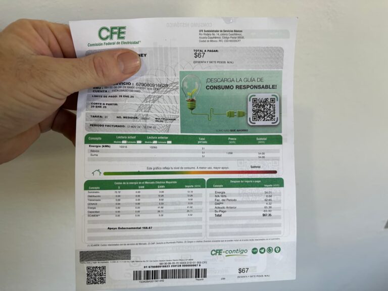 CFE electricity pay bill