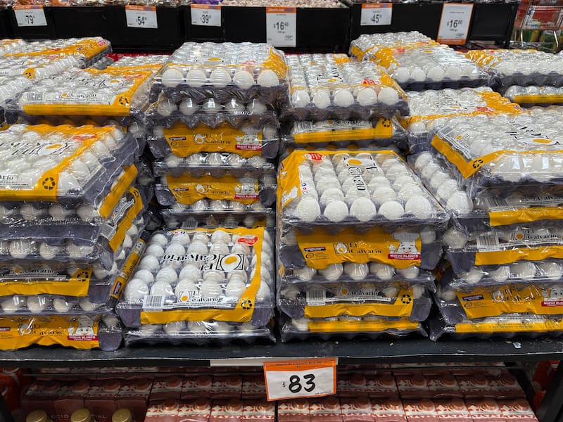 Price of Eggs in Oaxaca Mexico. Cost of living