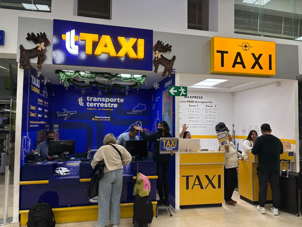 Oaxaca Airport Taxi Booth