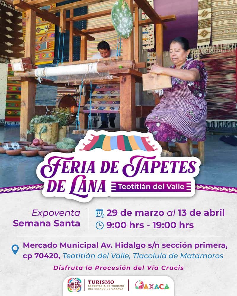 Semana Santa - Easter in Oaxaca City - Feria de Tapates - rugs